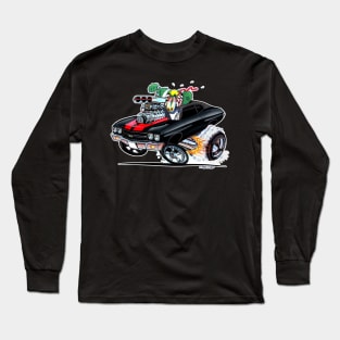 MONSTER MUSCLE Black n Red Vince Crains High Octane Art! Long Sleeve T-Shirt